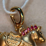18K Lucky Horse Pendant / 1.55g
