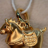 18K Lucky Horse Pendant / 1.55g