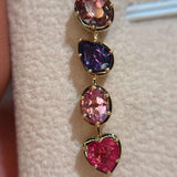 18K Candy Cascade Earrings / 6.31g, Spinel 6.10ct
