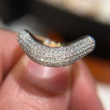18K Wave Diamond Band / 5.02g, D0.53ct
