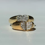 Love, DIA Heart Pavé Signet Ring