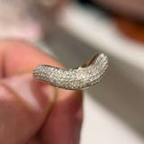 18K Wave Diamond Band / 5.02g, D0.53ct