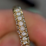 18K Soft Pavé Diamond Band 3.2g, D0.47ct